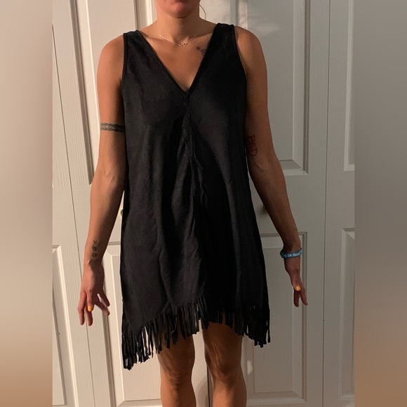 Hayden Faux Suede Dress - Picture 6 of 10